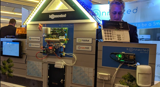 Konnected called the "most intriguing" of the DIY Alarm Takeovers at ISC West 2019
