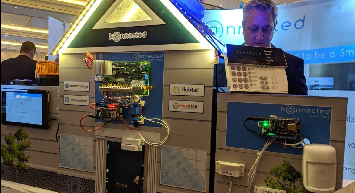 Konnected called the "most intriguing" of the DIY Alarm Takeovers at ISC West 2019
