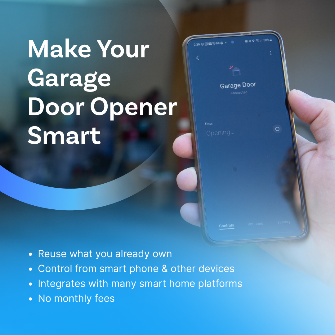Smart Garage Door Opener White (v2)