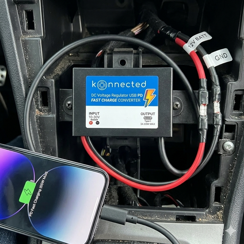 Usb Pcie Dc DC to USB-C Power Delivery (USB-PD) Fast Charging Converter – Konnected