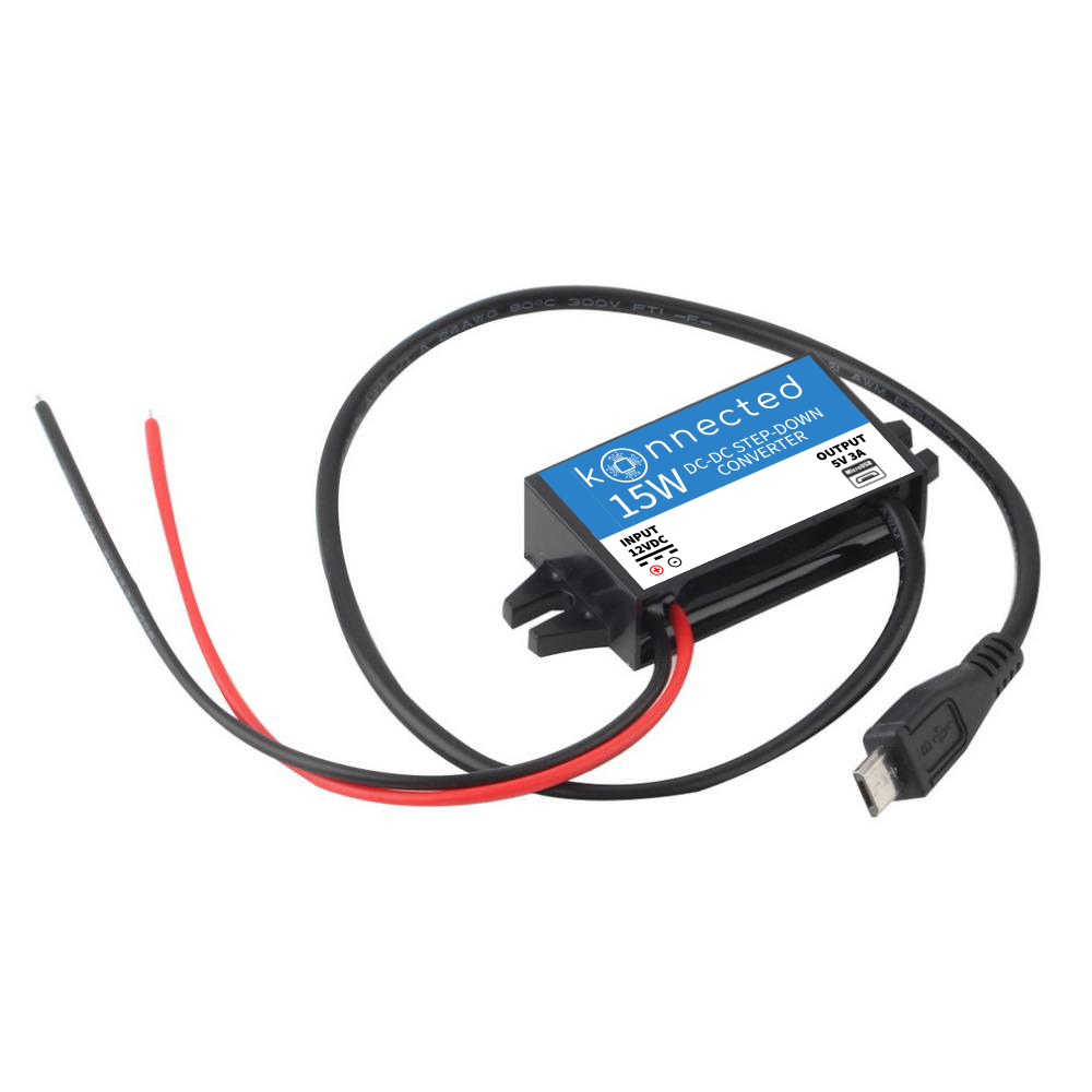 12V to 5V USB Power Converter USB Type-C right angle