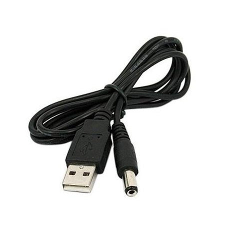 USB to 5V DC barrel jack power cable